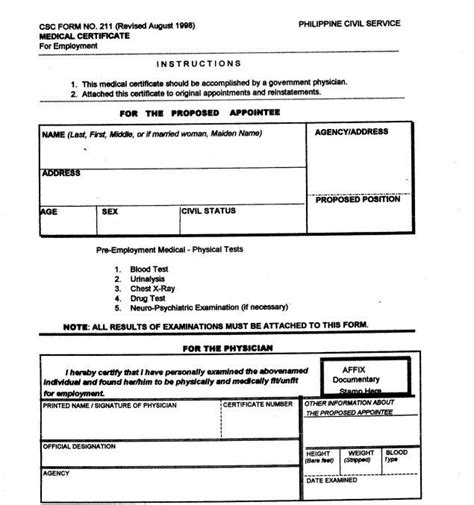 csc form 211 revised 2018|csc clearance form revised 2018.